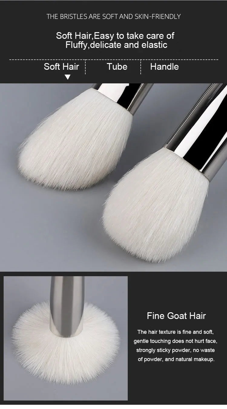 Goat Hair Angled Blush & Contour Brush – Precision Makeup Tool 🖌️✨